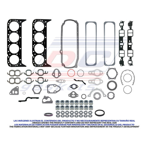 Empaque Completo K1500 1/2ton P/u 4wd 8 Cil. 5.0l 1988-1995