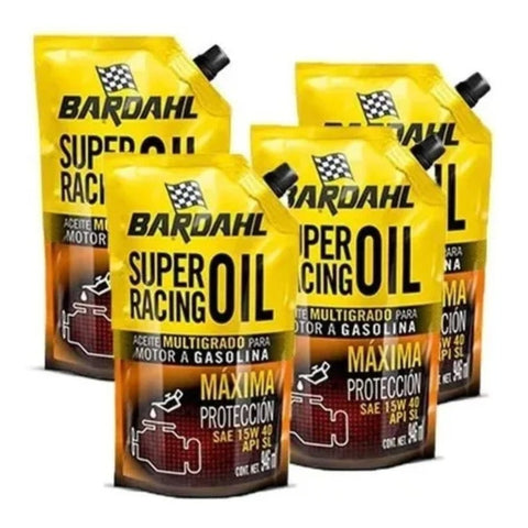 Aceite Bardahl 15w40 Super Racing 946 Ml (4 Bolsas)