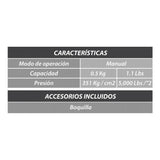 Inyector Manual De Grasa De 0.5 Kg Hasta 5,000 Libras