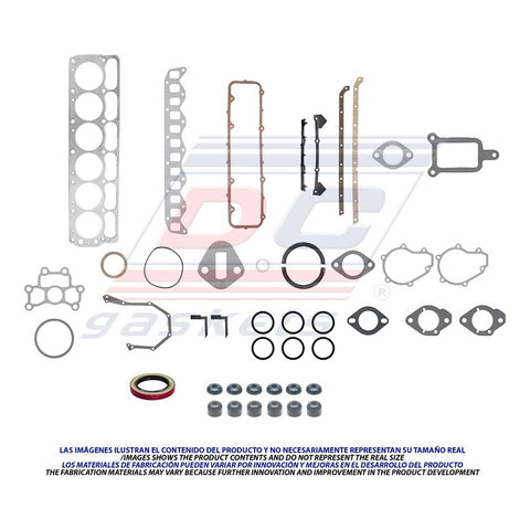 Empaque Completo D300 1 Ton P/u 2wd 6 Cil. 3.7l 1961-1968